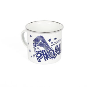 White Metal Pigalle Logo Print Mug