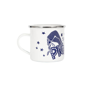 White Metal Pigalle Logo Print Mug